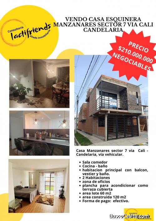 casa en venta esquinera manzanares