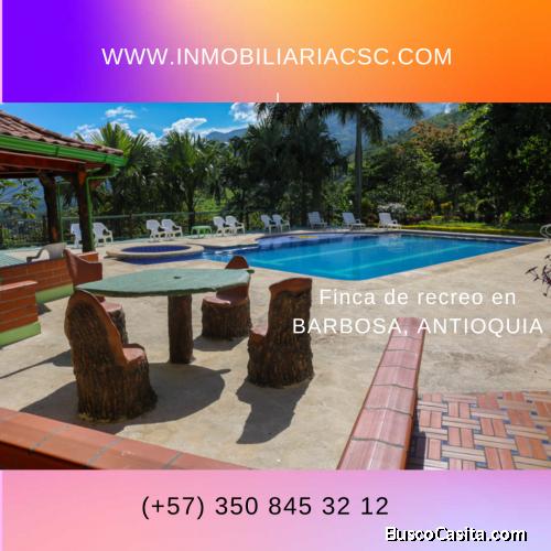 Finca con cancha y billar, via Barbosa en arriendo