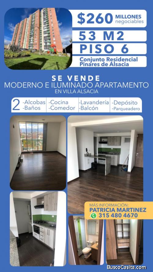 Moderno apartamento iluminado en el 6to. piso, Barrio Alsacia Bogotá 