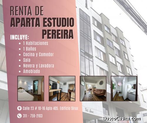 Alquiler de Aparta estudios  Amoblado en el Edificio Sirux, Pereira