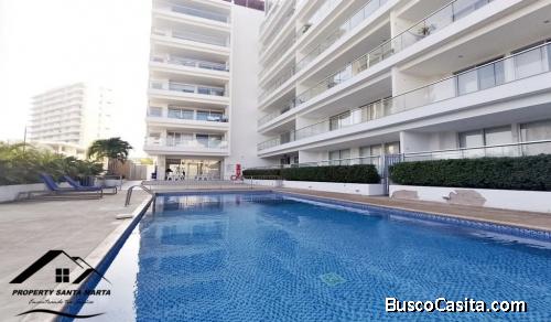 Venta de Apartamento con Vista al Mar de Playa Bello Horizonte en Santa Marta, Colombia 