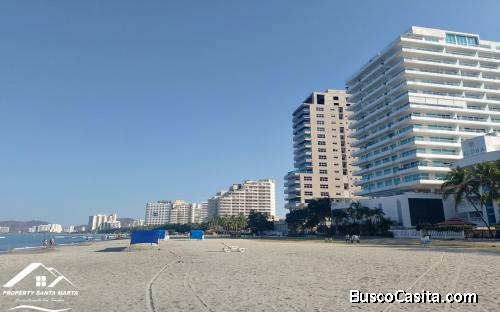 Venta de Apartamento Frente al Mar de Playa Bello Horizonte en Santa Marta, Colombia