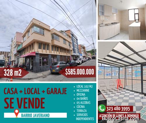 CASA + LOCAL + GARAJE VENTA