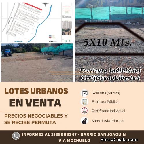 Lote 5x10 m en San Joaquín,Ciudad Bolívar – Bogotá. Escritura al día,uso mixto,servicios disponibles