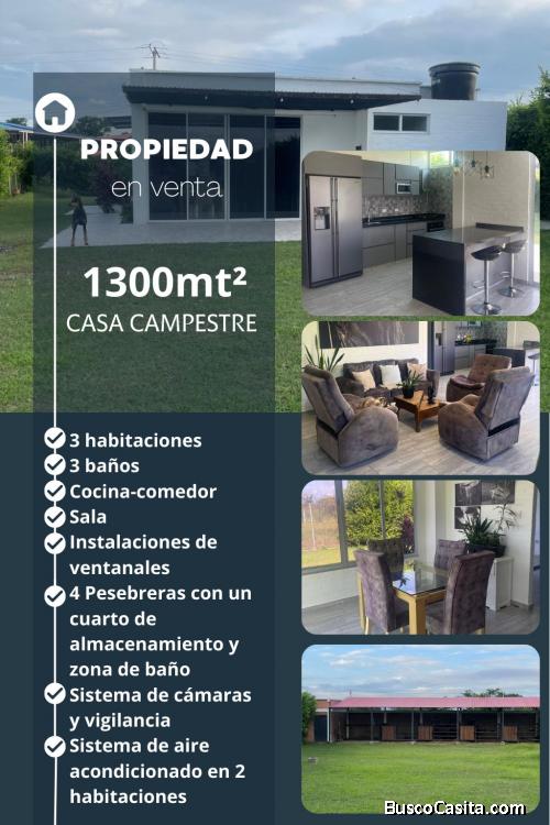 Se vende Hermosa casa finca