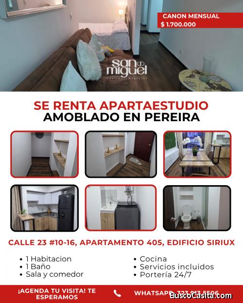 ¡Renta Hermoso Apartaestudio en perira!