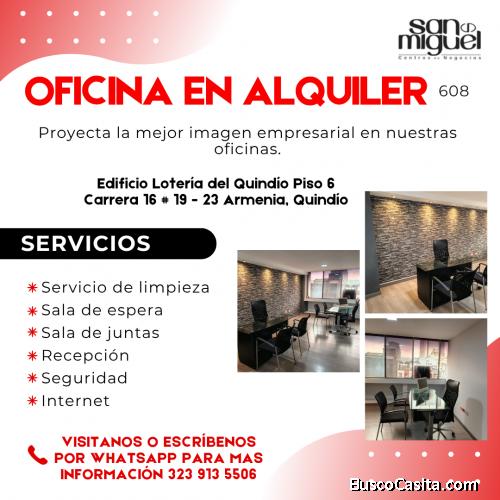 SE RENTA OFICINA EN EL CENTRO DE ARMENIA