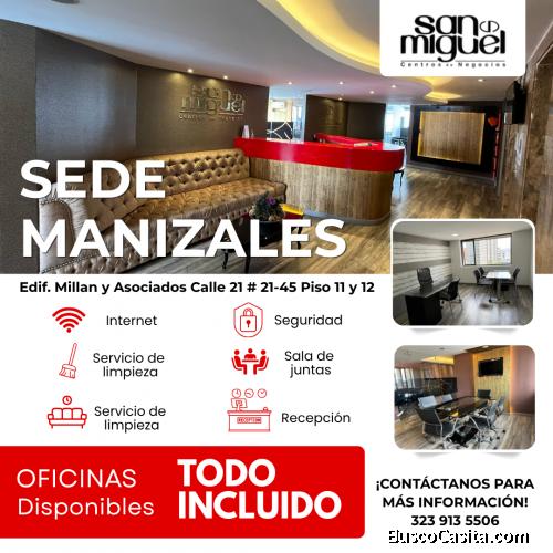 RENTA DE OFICINAS TODO INCLUIDO EN MANIZALES