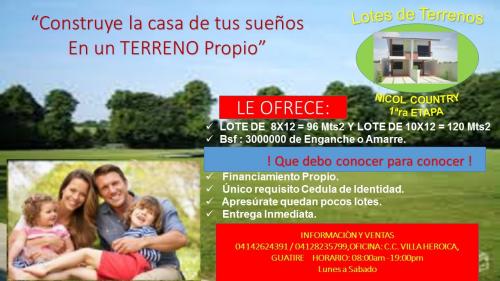 A la Venta Parcelas en Conjunto Cerrado a 10 minutos de guatire