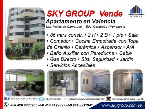 SKY GROUP Vende Apartamento en Valles de Camoruco.
