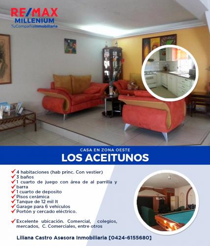 Casa Venta Maracaibo Los Aceitunos 01Nov