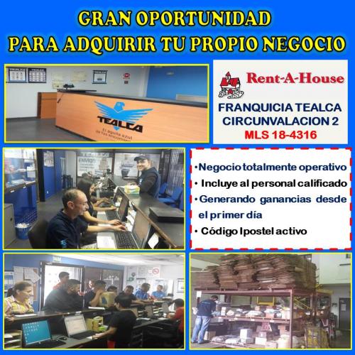 MANUEL DEPABLOS TE VENDE FRANQUICIA TEALCA MLS184316