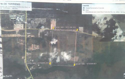 A LA VENTA LOTE DE 185 HECTÁREAS DE TERRENO FRENTE AL C.C LA CASCADA