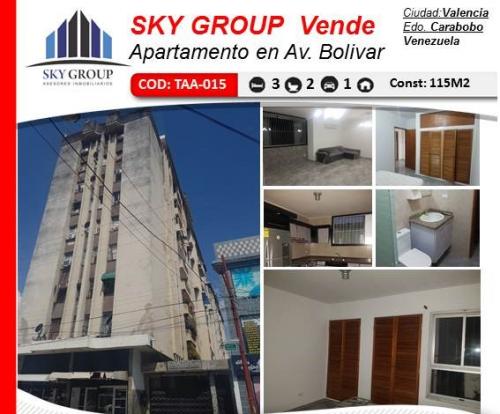 en venta apartamento en valencia av. bolivar