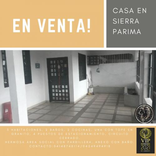 Vendo Casa en Sierra Parima