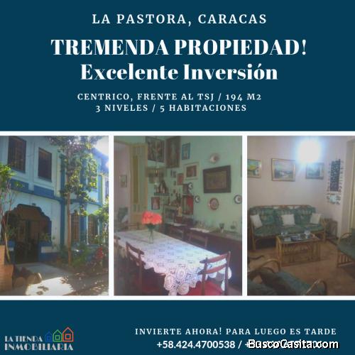 ESPECTACULAR CASA EN LA PASTORA, CARACAS