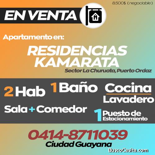 EN VENTA - Apartamento en Residencias Kamarata, Sector La Churuata, Puerto Ordaz