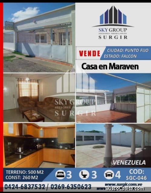 VENDO CASA AMOBLADA EN MARAVEN, PRECIO DE OPORTUNIDAD