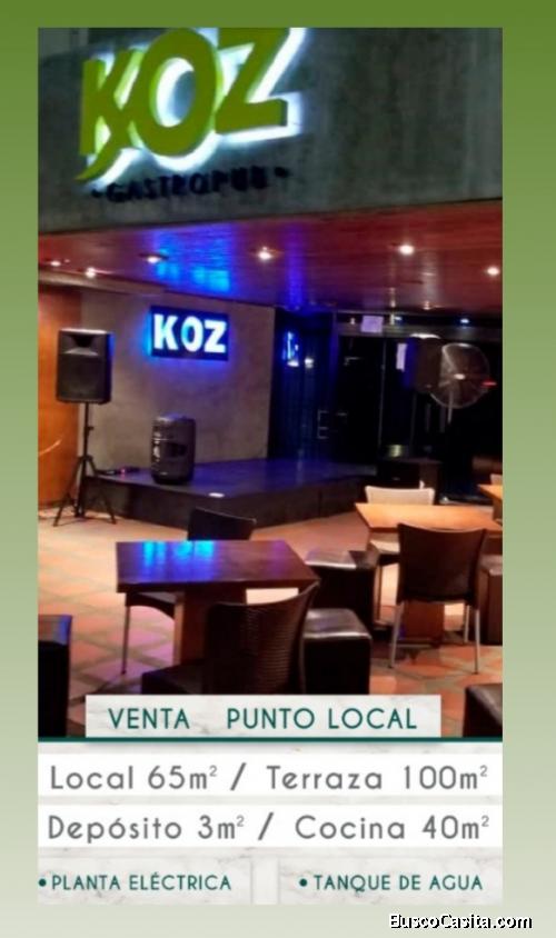 en venta punto comercial KOZ GASTROPUB
