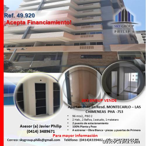 APARTAMENTO, RESD. MONTECARLOS – LAS CHIMENEAS PHA-753