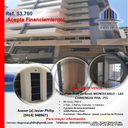 APARTAMENTO, RESD. MONTECARLOS – LAS CHIMENEAS PHA-755