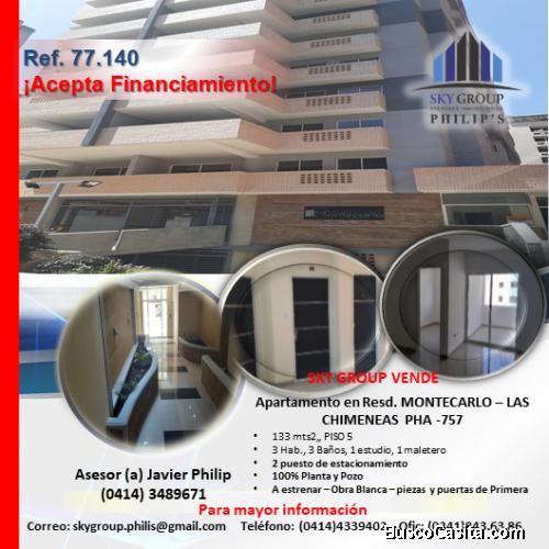 APARTAMENTO, RESD. MONTECARLOS – LAS CHIMENEAS PHA-757
