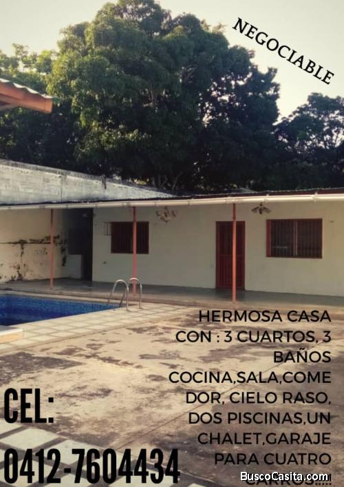 Vendo Hermosa casa con piscina en San Juan de los morros NEGOCIABLE