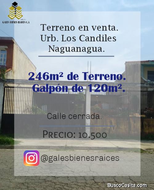 Terreno en venta en naguanagua,  urb los candiles