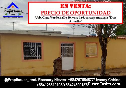 Casita cómoda en Edo. Falcón