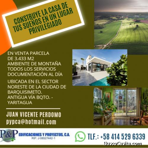 EN VENTA PARCELA DE 3433M2  EN AMBIENTE DE MONTAÑA