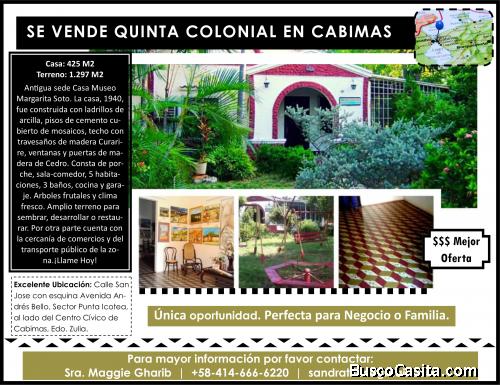 SE VENDE QUINTA ESTILO COLONIAL EN CABIMAS, VENEZUELA