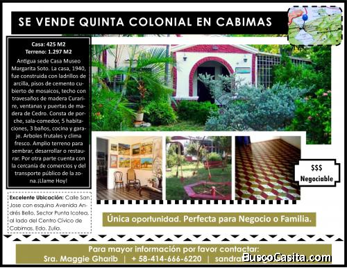 SE VENDE QUINTA COLONIAL EN CABIMAS - VENEZUELA
