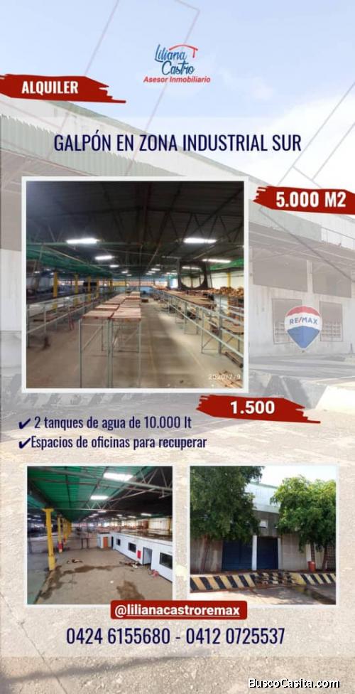 Galpón Alquiler Maracaibo Zona Industrial Sur 130820