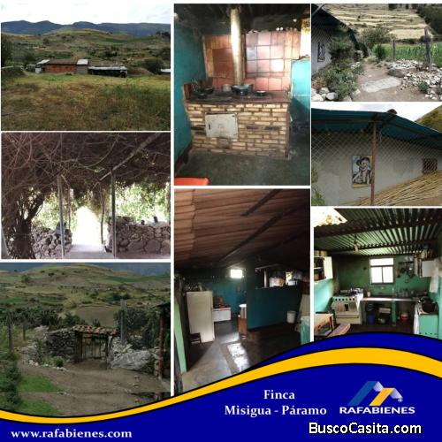 RAFABIENES VENDE EXPECTACULAR FINCA EN MISIGUA PARAMO ANDINO 