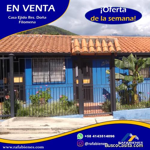 RAFABIENES VENDE CASA EN RESIDENCIA DOÑA FILOMENA EJIDO SECTOR MANZANO BAJO. VERLA ES COMPRARLA!!