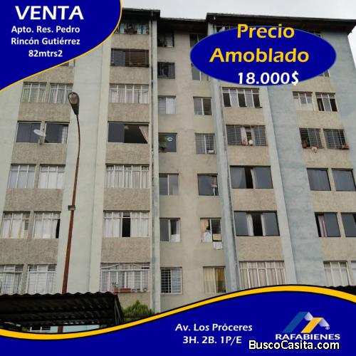 RAFABIENES VENDE COMODO APTO EN RES. PEDRO RINCON GUTIERREZ 