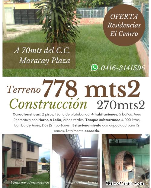Hermosa casa 2 plantas c/platabanda Urb. Residencias El Centro