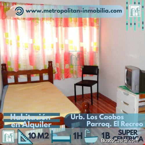 Alquilo Habitación 10M2 Urb. Los Caobos, El Recreo