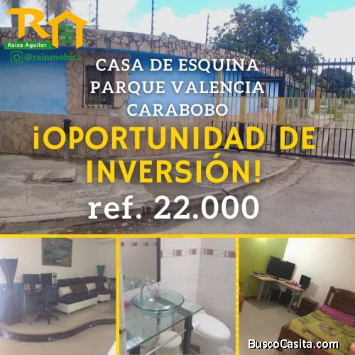 De oportunidad casa de esquina con fondo de comercio Parque valencia 