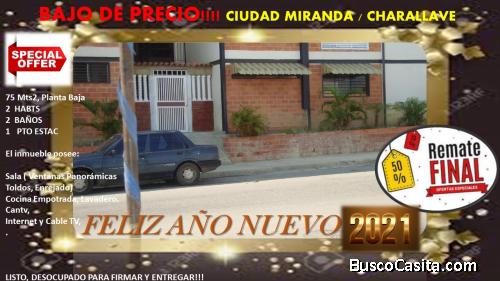 SE VENDE HERMOSO APARTAMENTO EN CHARALLAVE