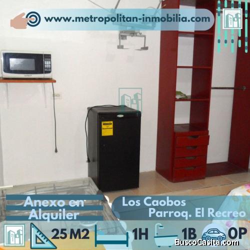 Se Alquila Anexo Amoblado 20m2, Urb Los Caobos