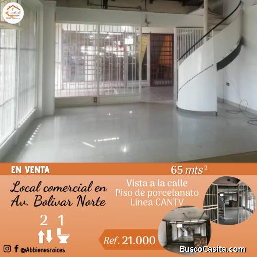 LOCAL COMERCILAL EN VENTA A PIE DE CALLE AV BOLIVAR NORTE VALENCIA VENEZUELA