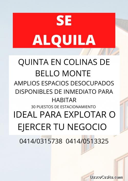 QUINTA EN COLINAS DE BELLO MONTE en Venezuela