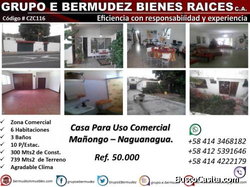 Casa Con Ubicación Excelente Para Uso Comercial, en Mañongo – Naguanagua.