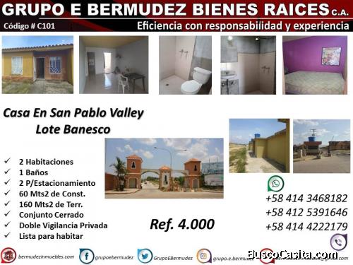 Acogedora Casa En Venta: Conjunto Cerrado San Pablo Valley. 60m2.