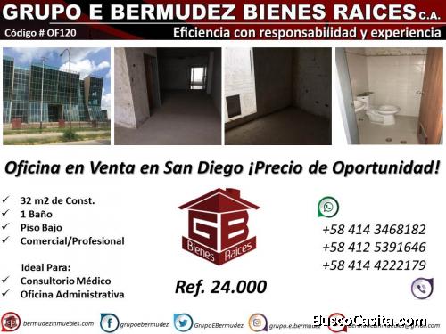 Oficina en Venta en Centro Empresarial de San Diego. Obra Limpia. 32 m2