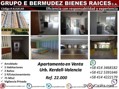 Impecable Apartamento Amoblado en Av. Kerdell, Valencia. 75 m2