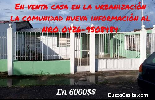 venta de casa en la comunidad nva de guanare