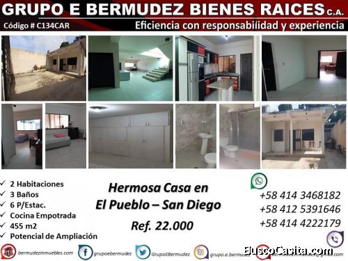 Hermosa Casa en El Pueblo de San Diego, Edo. Carabobo