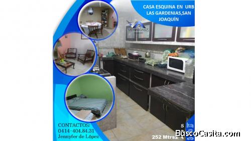 Vende Casa Esquina URB Las Gardenias en San Joaquín de 252mts2 